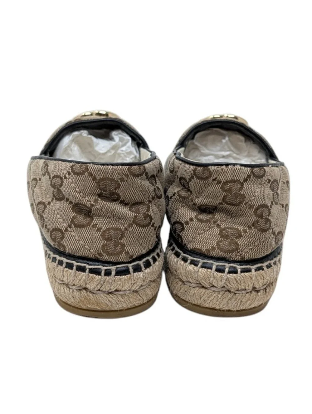 Gucci GG Marmont Monogram Matelasse Canvas Espadrille Size EU 38.5